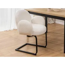 s-style möbel Vela Bouclé weiß