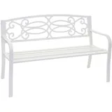 Proregal Gartenbank 87 x 127 x 58 cm Weiß