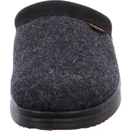 Fischer Markenschuh Andy Pantoffeln Schwarz/Grau 45