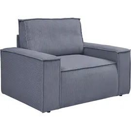 OTTO home Sheerwood Cord 120 x 85 x 86 cm anthrazit