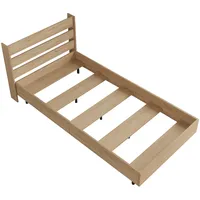 [en.casa] Einzelbett Vesanto 100x200 cm Eichenoptik