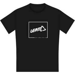 Leatt, Herren, Shirt, T-shirt Leatt blk/white promo XL, Schwarz, Weiss, (XL)