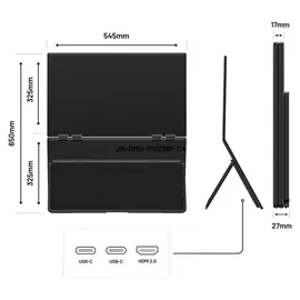 JAPANNEXT Dual Portable Monitor 23,8"