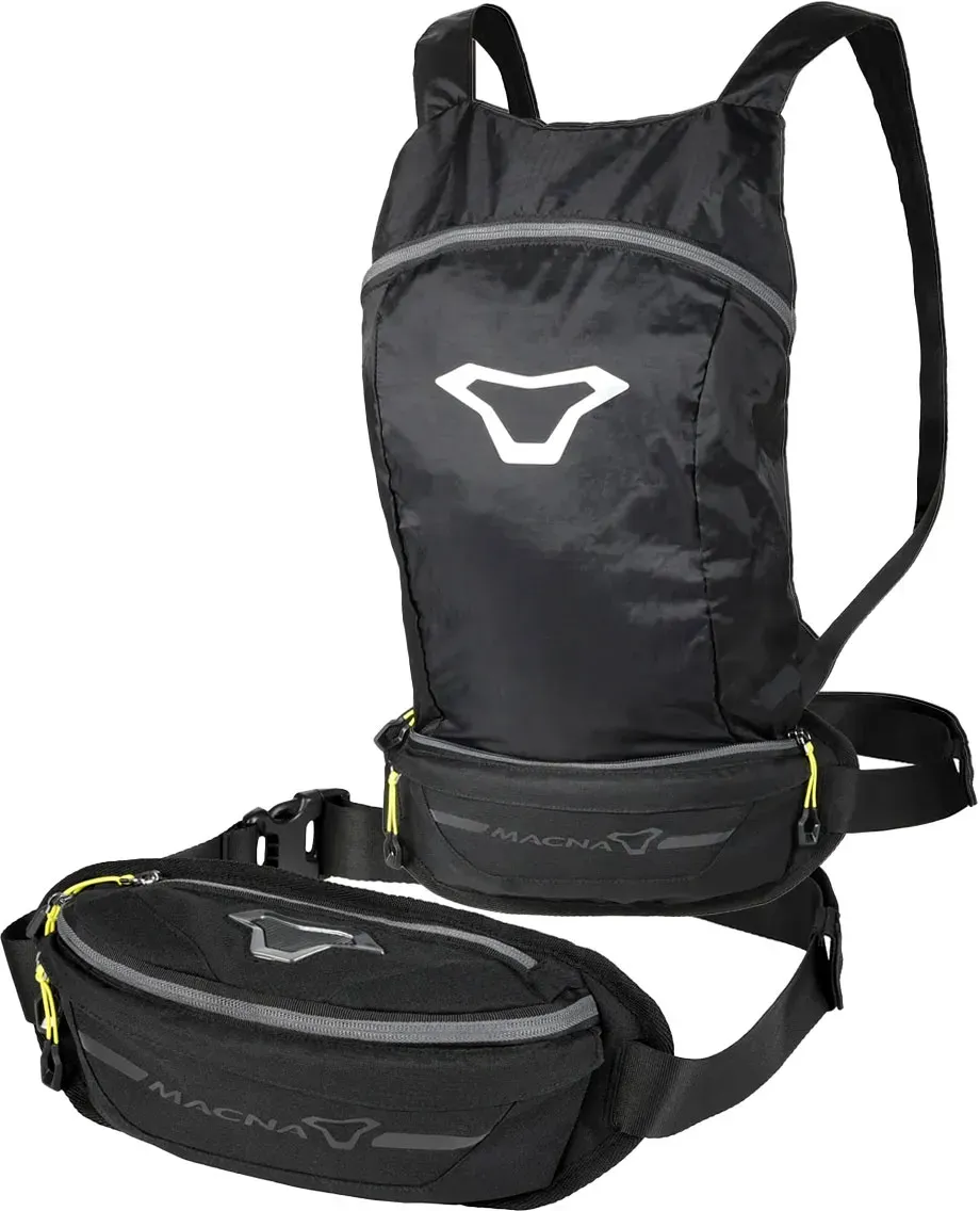 Macna Foldable, Hüfttasche/Rucksack - Schwarz