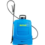 Matabi e15 LT Elektrischer Sprüher - Herausnehmbarer Li-Ion-Akku - Bis zu 150L Autonomie - Kompaktes und leichtes Design - Gepolsterte Gurte - Ergonomischer Tank - Inklusive Düsen - Hergestellt in EU
