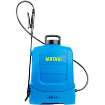 Matabi e15 LT Elektrischer Sprüher - Herausnehmbarer Li-Ion-Akku - Bis zu 150L Autonomie - Kompaktes und leichtes Design - Gepolsterte Gurte - Ergonomischer Tank - Inklusive Düsen - Hergestellt in EU
