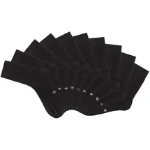 H.I.S. Basicsocken 10 Paare Schwarz 39-42