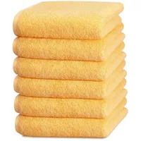 ZOLLNER Handtuchset 6-tlg. gelb