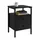 Relaxdays Nachtschrank 2 Schubladen 40 x 40 x 61 cm Schwarz