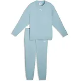 Puma Kinder Anzug Loungewear Oversized Sweat Suit TR G, Größe 140 in Blau Seafoam