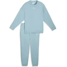 Puma Kinder Anzug Loungewear Oversized Sweat Suit TR G, Größe 140 in Blau Seafoam