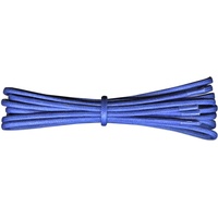 Fabmania® 2 mm gewachste Schnürsenkel – Blau – 60 cm - Länge 60cm