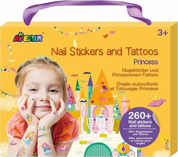 Preisvergleich Produktbild Avenir - Nagelsticker & Tattoos Prinzessin