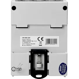 Orno OR-WE-520 Stromzähler Hutschiene 3-Phasen Einweg MID Geeicht und Zertifiziert Weiß