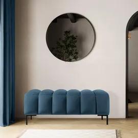 konsimo® Sitzhocker Veloursstoff 120 x 50 x 50 cm Blau/Rosa