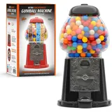 CKB LTD Große Kaugummi-Maschine, Retro-Süßigkeitenspender, Aufbewahrung, Sparschwein, Gelddose, Münzbedienung, Spardose, H28 cm (große Größe 28 x 15,3 x 16,5 cm) (schwarz)