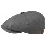 Stetson Schiebermütze leichte Ballon-Schiebermütze Hatteras aus 100% Leinen grau 56/M