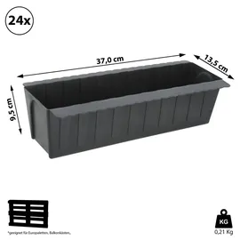 Cepewa Pflanzeinsatz 37 x 9,5 x 13,5 cm Schwarz