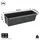 Cepewa Pflanzeinsatz 37 x 9,5 x 13,5 cm Schwarz