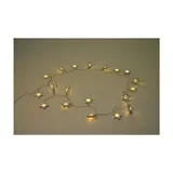 Buri Lichterkette 20 LEDs Weihnachtsdeko Stern Blüte Hochzeit Leuchtdeko Batterie