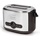 Domo Edelstahl Toaster DOMO DO428T in Retro Optik - Silber