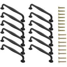 weidu 12er 128mm Schwarz Schrank Türgriff Küchengriff Kleiderschrank Knöpfe Griffe Möbelgriffe Knopfe Türgriffe