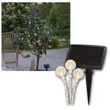 Star Trading LED Solar Lichterkette Globini 4,75 m Transparent 20 Leuchtkugeln