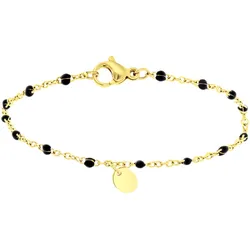 Lucardi Armband Stahl - goldfarbig Damen 