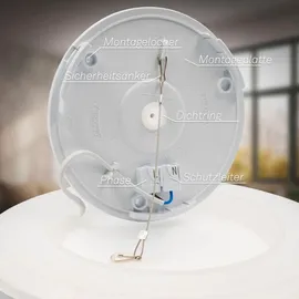 Briloner LED Deckenlampe 24x3 cm weiß
