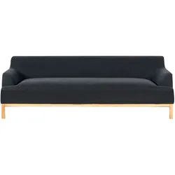 3-Sitzer Sofa schwarz SOSJO