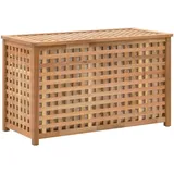 vidaXL Wäschetruhe 77,5×37,5×46,5 cm Walnuss Massivholz