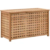 vidaXL Wäschetruhe 77,5×37,5×46,5 cm Walnuss Massivholz
