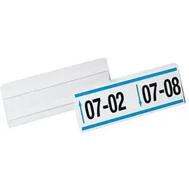 Durable Etikettentasche 1/2 A5 quer transparent 10 St.