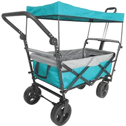Outdoor active Bollerwagen Petrol faltbar mit Dach