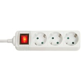 Lindy 73101 Steckdosenleiste mit Schalter 3fach Weiß