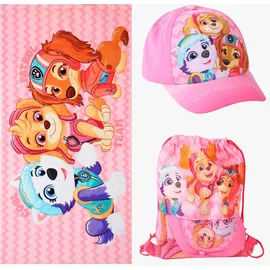 Paw Patrol Strandtuch 70 x 140 cm rosa