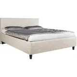 Alina Polsterbett ALINA "Pepe", beige (beige tta 2), B:147cm H:102cm L:212cm, Struktur TTA (100% Polyester), Betten, Polsterbett, wahlweise mit Matratze und Lattenrost, in diversen Ausführungen