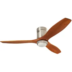 LedsC4 Energiespar Deckenventilator Stem dunkles Holz mit LED 137