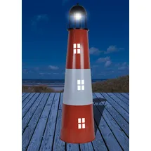 Jürgen Westerholt Solarleuchte Metall 120 cm inkl. Dämmerungssensor rot, weiß, schwarz