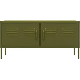 vidaXL TV-Schrank Olivgrün 105x35x50 cm Stahl