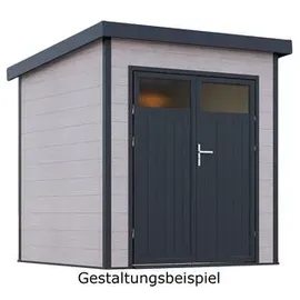 Wolff Finnhaus Finnhaus Wolff WPC Gerätehaus Vitale 2020 19 Anthrazit/Hellgrau