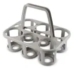 CURVER Flaschenträger grau, für 6 Flaschen à 1,5 Liter, stapelbar 261056 , Maße (L x B x H): 34,9 x 26 x 27,5 cm