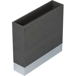 Bistro Raumteiler | L:H 80 x 130 cm | Wenge/Schwarz | Bistro Raumtrenner, Gastro Raumteiler, Gastro Trennwand