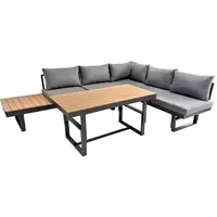 Green Spirit Gartenlounge-Set Grau, Kunststoff, Loungemöbel, Loungemöbel-Sets