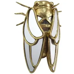 Signes Grimalt  Statuetten und Figuren Zikade-Wandornament Mit Spiegel  in Gold, Einheitsgrösse