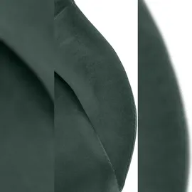 CLP 2er Set Barhocker Milet Samt grün/Metall in Chromoptik