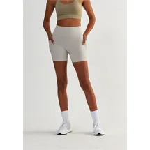 beshaped Funktionstights "Lift me up", Damen, Gr. XS, US-Größen, grau (hellgrau), 90% Nylon, 10% Elasthan, unifarben, kurz, Hosen, mit Kompressions-Funktion