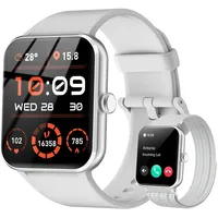IOWODO Smartwatch für Herren Deman mit Telefonfunktion Fitnessuhr 1,85" Schirm