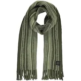 Lerros Mehrfarbig-gestreifter Herrenschal - nordic olive, - PCK