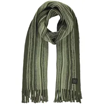 Lerros Mehrfarbig-gestreifter Herrenschal - nordic olive, - PCK